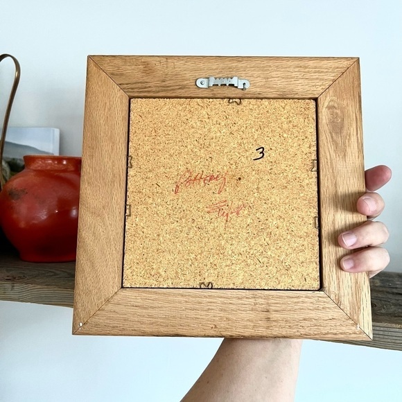 Genuine Navajo Sand Painting signed set of 2 - Picture 4 of 7